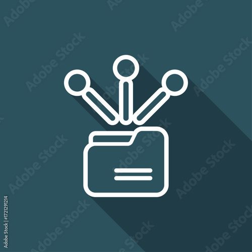 Sharing folder - Flat minimal icon