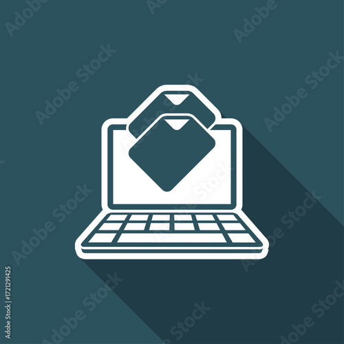 Files download - Flat minimal icon