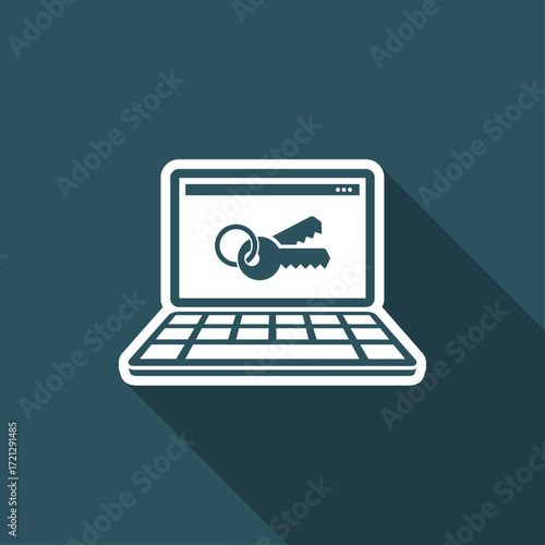 Private account - Flat minimal icon