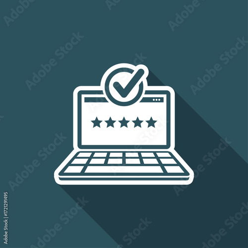 Top rating web - Flat minimal icon