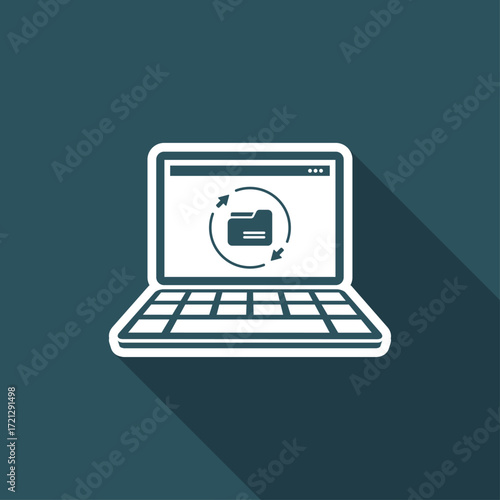 Updates folder - Flat minimal icon