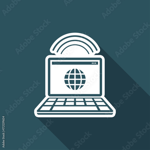 Web connection - Flat minimal icon