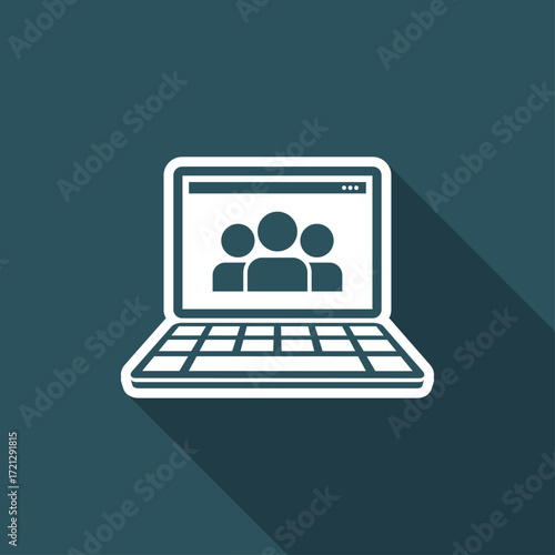 Social network - Flat minimal icon