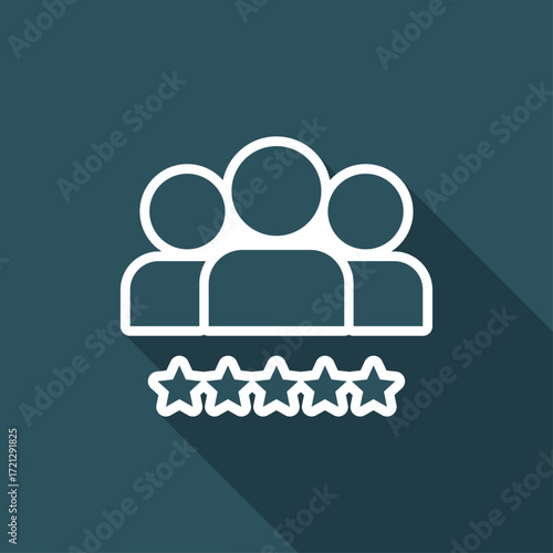 Best team - Flat minimal icon