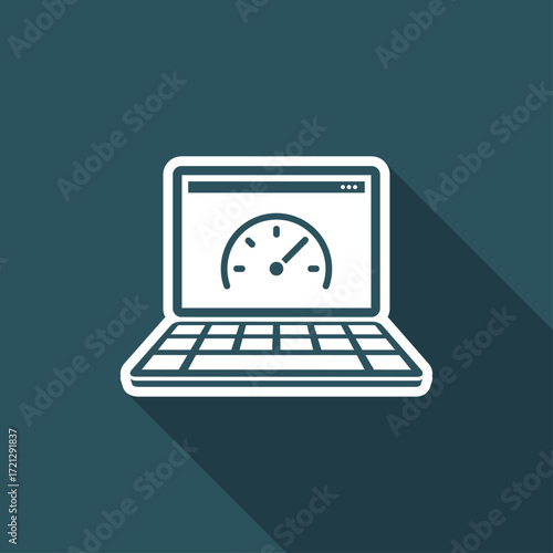 Computer performance - Flat minimal icon