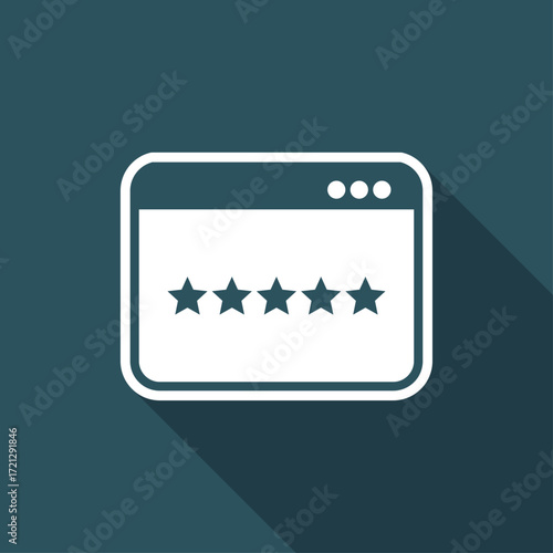 Application top rating - Flat minimal icon