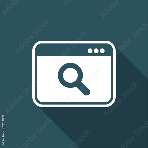 Search window - Flat minimal icon