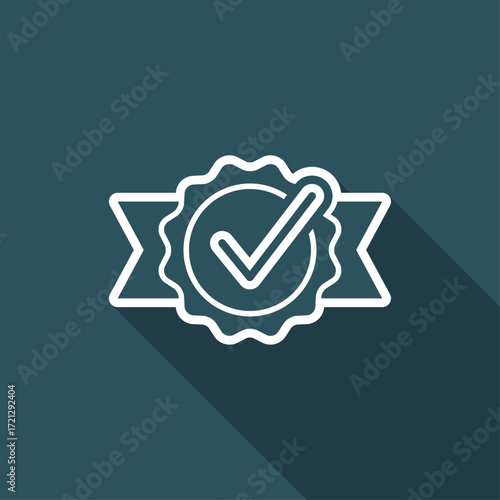 Approval check - Vector flat minimal icon