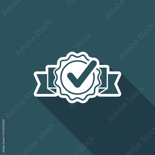 Approval check - Vector flat minimal icon