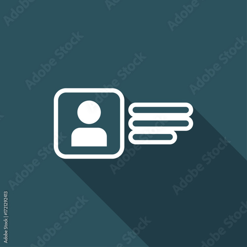 Personal account - Vector flat minimal icon