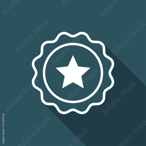 Rating sign - Vector flat minimal icon