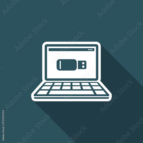 Usb memory - Vector flat minimal icon