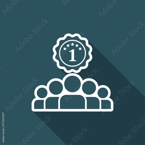 Match winner - Vector flat minimal icon