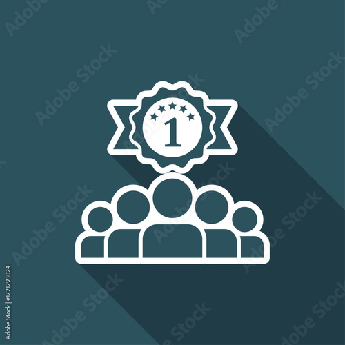 Match winner - Vector flat minimal icon