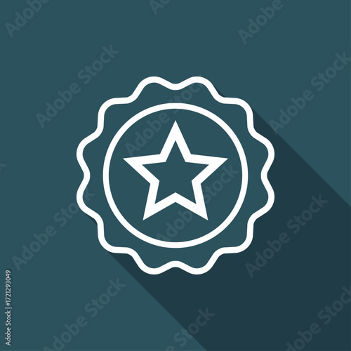 Rating star - Vector flat minimal icon