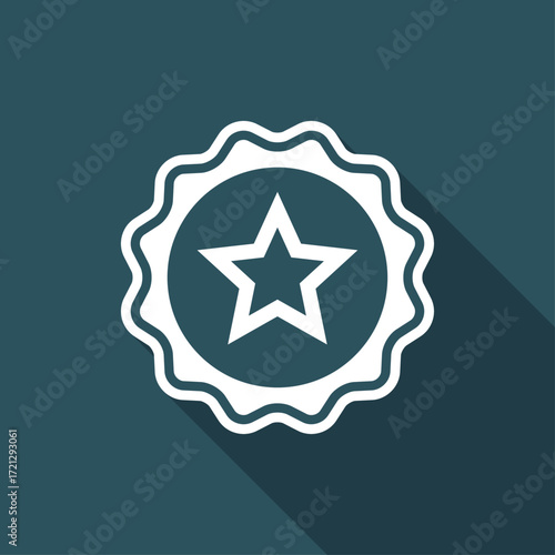 Rating star - Vector flat minimal icon