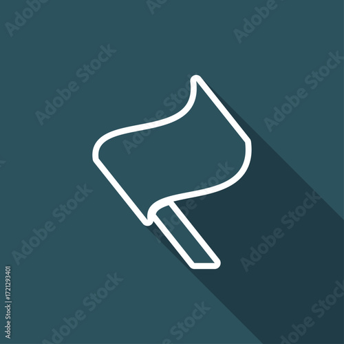 Flag concept - Vector flat minimal icon