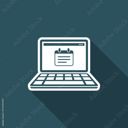Notepad application - Vector flat minimal icon