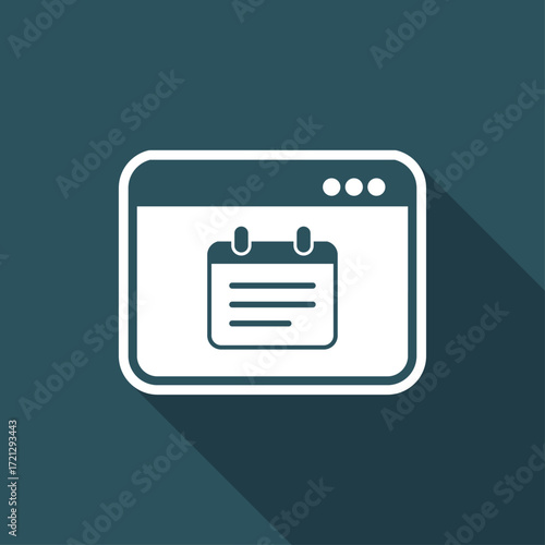 Notepad application - Vector flat minimal icon