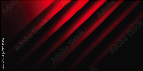 Velvet red curtain on a theater stage with dramatic light and abstract line texture