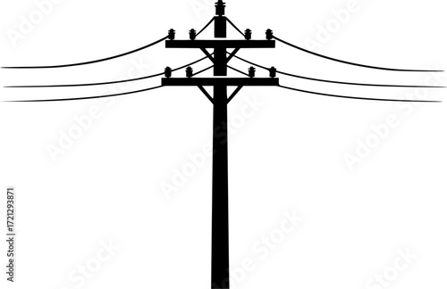 Electric pole silhouette, Utility pole silhouette, Electric pole , Power lines pole silhouette, Power pole silhouette 