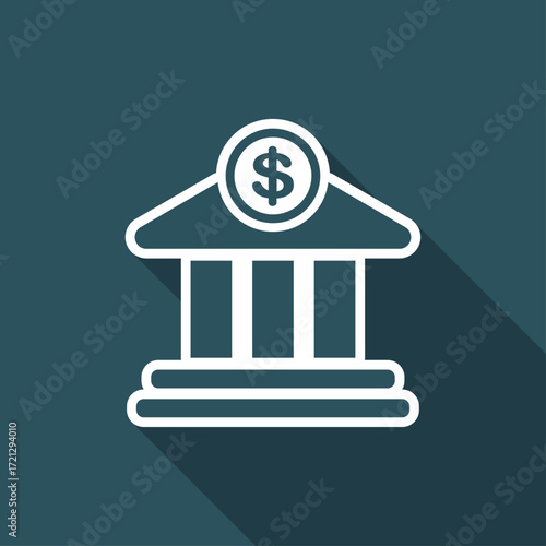 Financial services flat icon