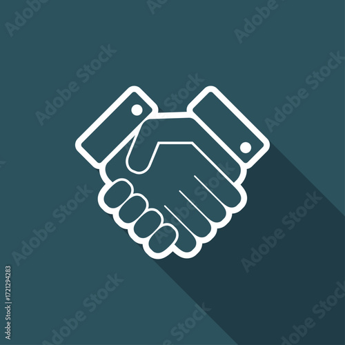 Handshake web single icon