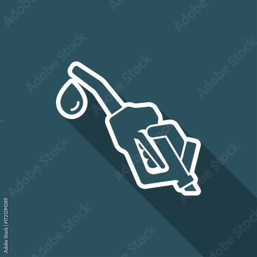 Fuel concept flat icon