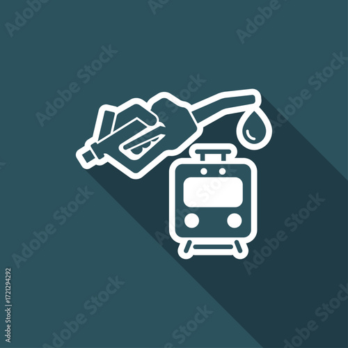 Train fuel - Vector icon