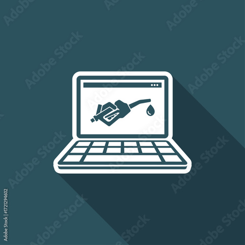 Web fuel service icon