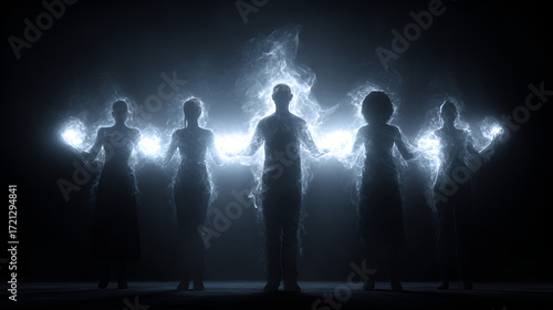  Human Energy Field Awakening, Collective Spiritual Light Activation, Inner Power Radiating from Within