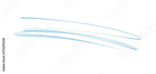 Hand drawn light blue pencil lines, circles, stripes and squiggly lines on a transparent background.