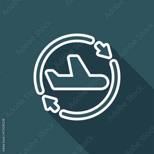 Airline services renew icon