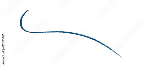 Hand drawn blue pencil lines, circles, stripes and squiggly lines on transparent background.