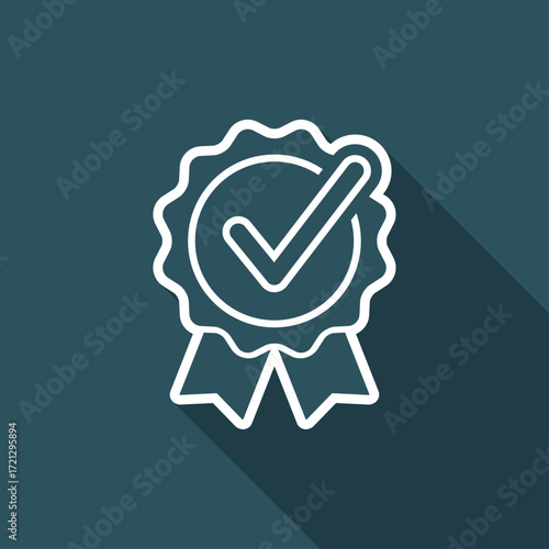 Checking quality symbol icon