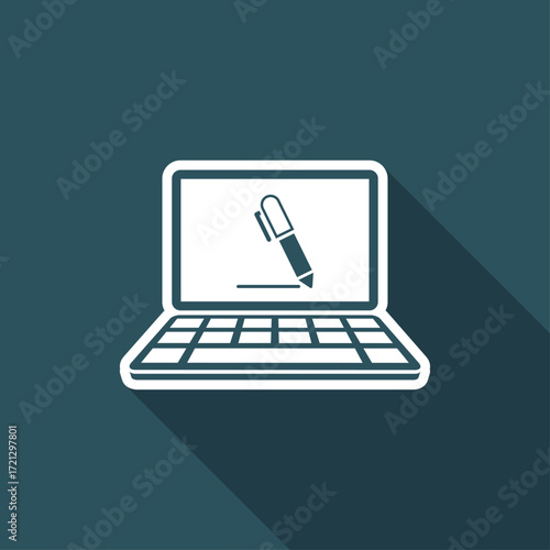 Icon of application for handwriting