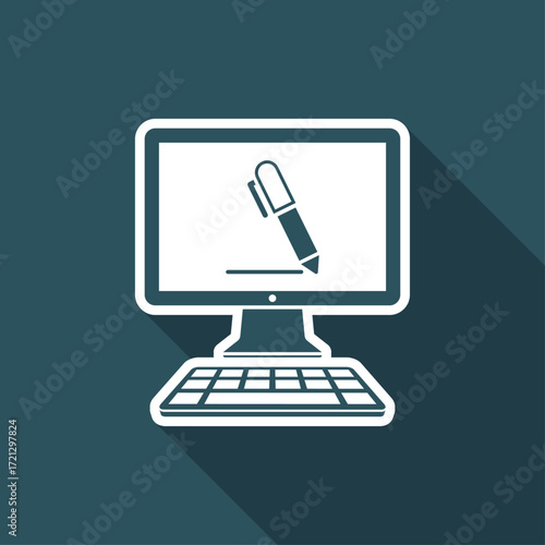 Icon of application for handwriting