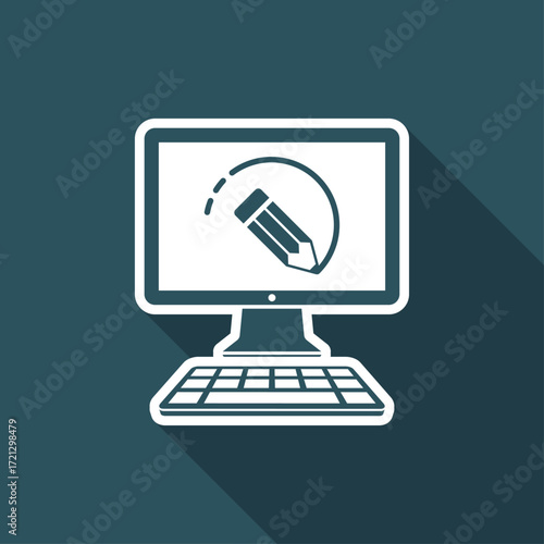 Designer software - Vector flat icon