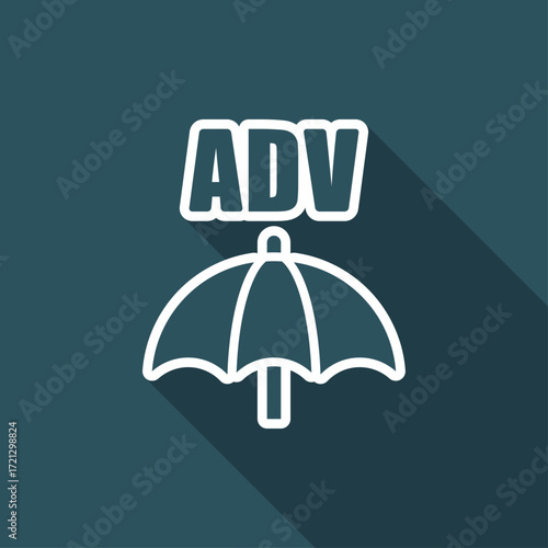 Advertising block - Minimal vector icon