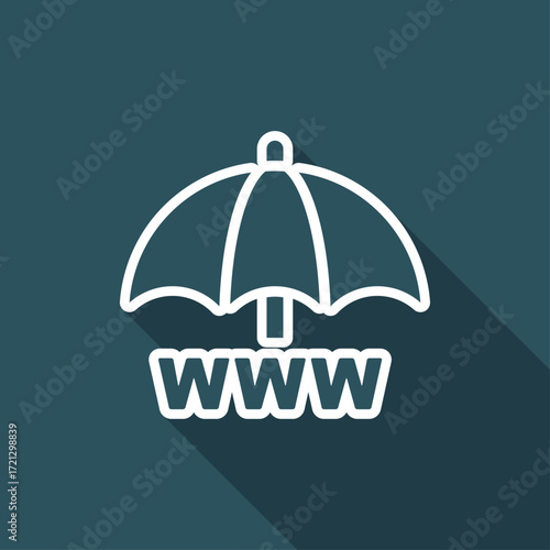 Internet protection - Minimal vector icon