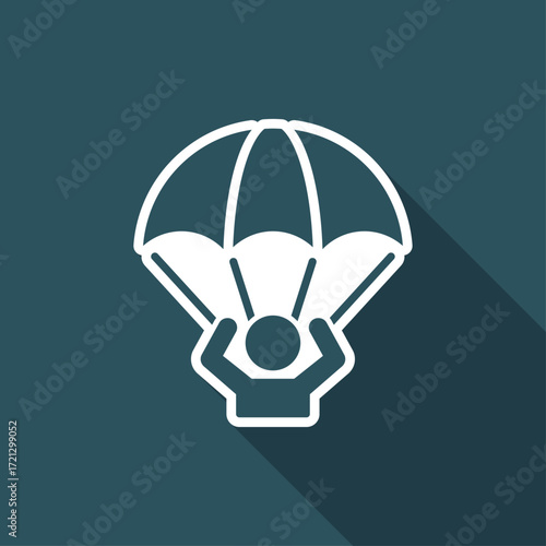 Parachutist - Minimal vector icon