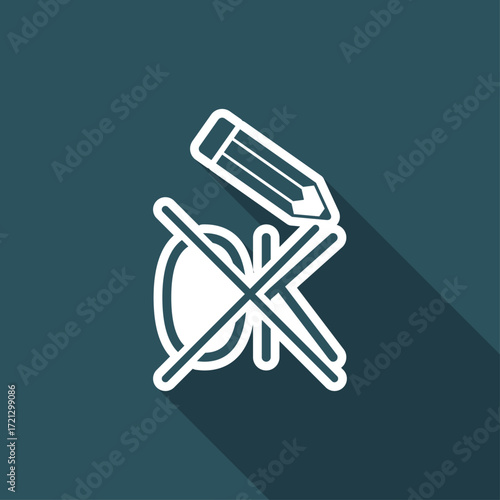 A pencil which marks the option ok""