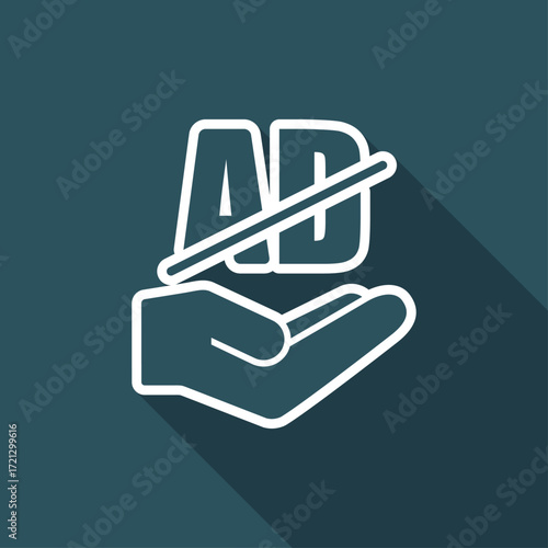 Service offer - Advertising block - Minimal icon