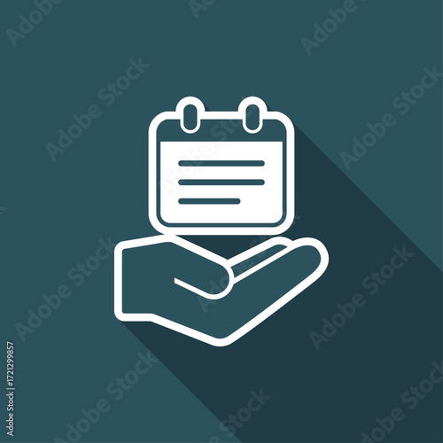 Reminder concept - notes vector icon