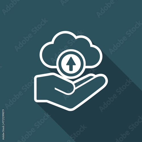 Cloud computing - Minimal vector icon