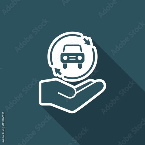 Car services - Minimal modern icon