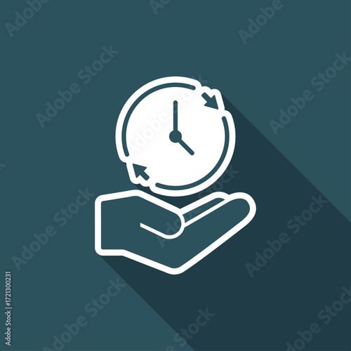 Full time services - Minimal modern icon