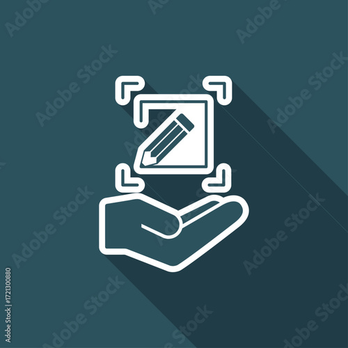 Customized design services - Flat minimal vector icon