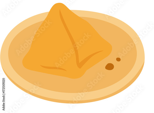 slice of bread indian Samosa