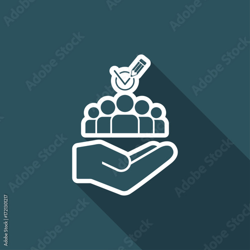 Team recruitment - Minimal vector icon